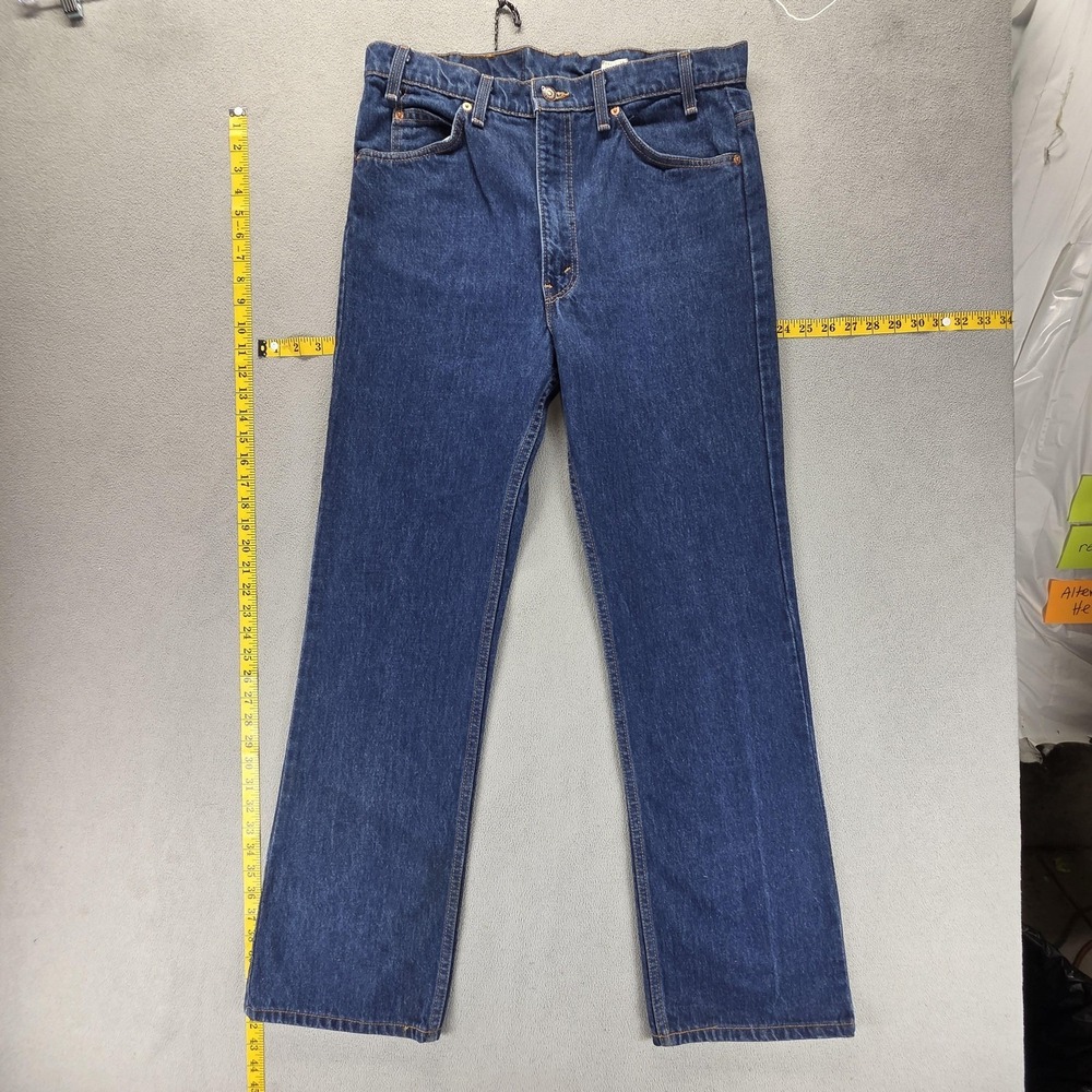 Vintage Levis 517 Jeans Mens Blue Bootcut Made In USA Orange Tab 90s Fits 32x32